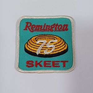 Remington 75 Skeet Vintage Embroidered 3" x‎ 3" Patch c1970's-80s